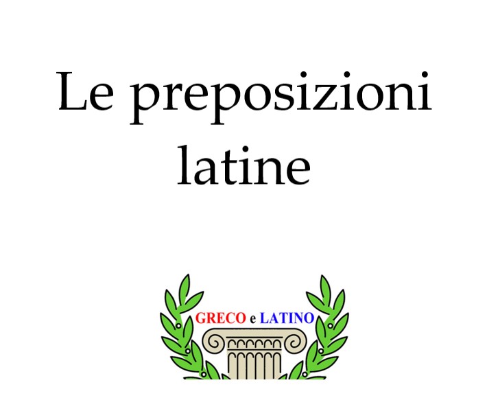 Le preposizioni latine